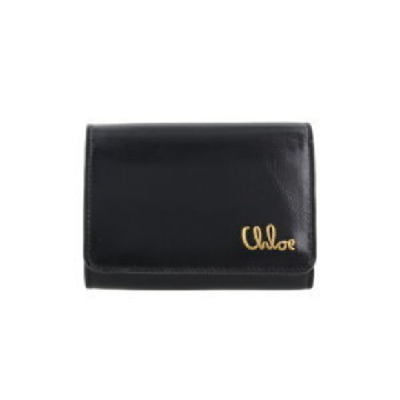 Chloe Wallet Black Trifold ICONIC - Picture 1 of 7